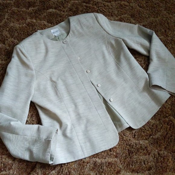 Bellessa Light Olive Green Long Sleeve Blazer - Picture 1 of 9